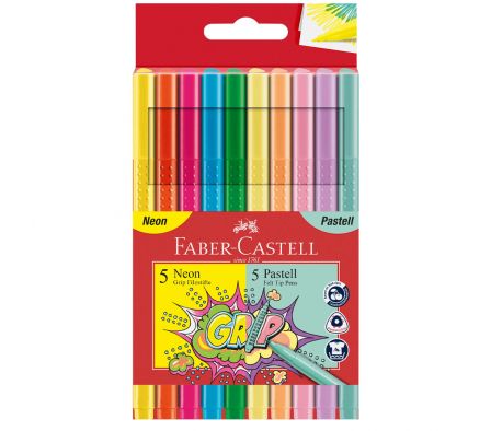MARCADOR FABER 5 NEON 5 PASTEL