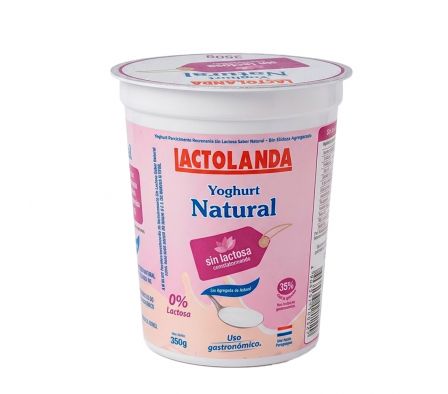 YOGHURT SEMIDESCR SIN LACT NAT  LACTOLANDA 350