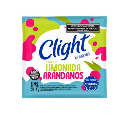 REFRESCO CLIGHT LIMONADA ARANDANOS 16X20X8GR