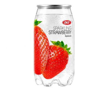 AGUA SABOR.OKF GAS.STRAWBERRY 350ml PET