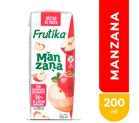 JUGO FRUTIKA MANZANA 200 CC  