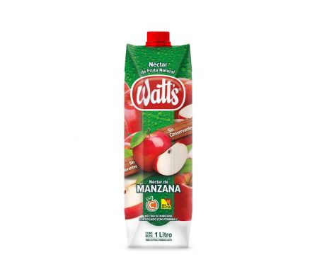 JUGO WATTS MANZANA  1 LT