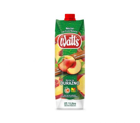 JUGO WATTS DURAZNO 1 LT
