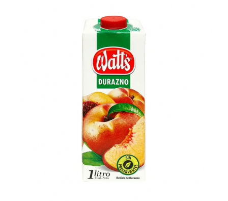 JUGO WATTS DURAZNO 1 LT