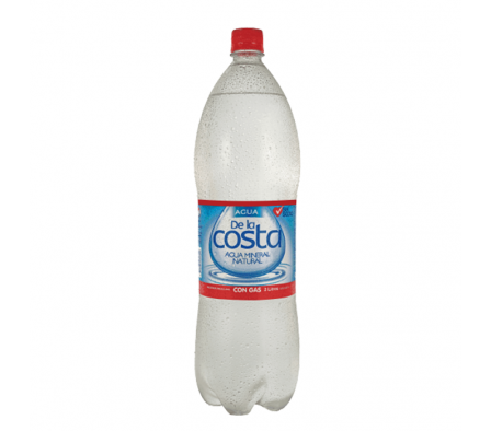 AGUA MINERAL DE LA COSTA CON GAS 2 LT