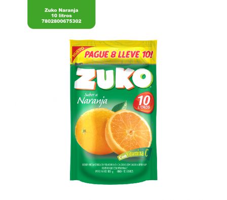 JUGO ZUKO NARANJA 10Lt.
