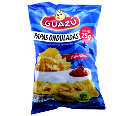 PAPA FRITA ONDULADA GUAZU 25 GR