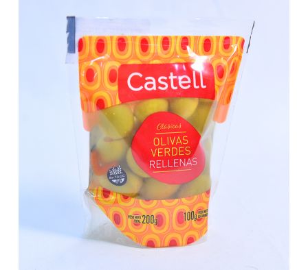 ACEITUNAS VERDE RELLENA CASTELL 100  GR