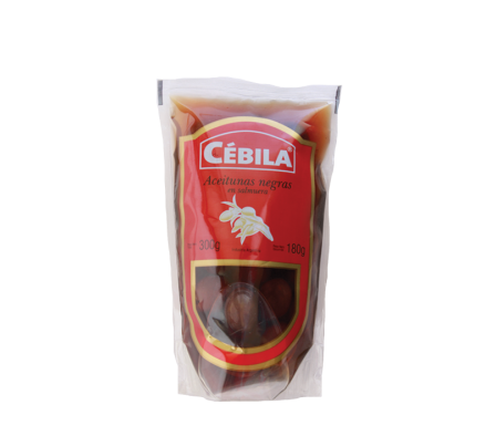ACEITUNAS CEBILA NEGRA 180  GR