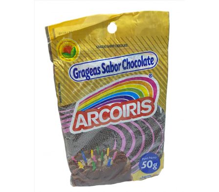  GRAGEAS CHOCOLATE ARCO IRIS 50  GR