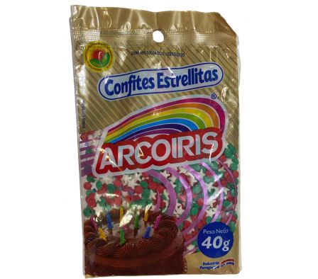 ADORNO ARCO IRIS ESTRELLAS 40  GR