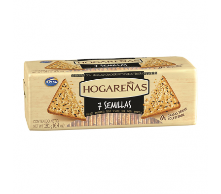 GALLETITAS HOGAREÑAS 7 SEMILLAS 189GR