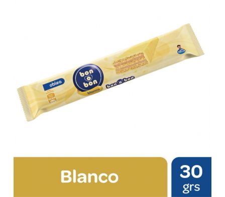 OBLEA ARCOR BON O BON BLANCO 30GR