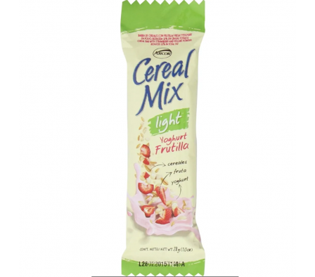 BARRA CEREAL MIX LIGHT FRUTILLA 28 GR