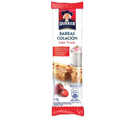 BARRA CEREAL QUAKER FRUTILLA 20  GR 