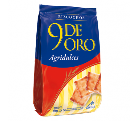 BIZCOCHO 9 DE ORO A GRIDULCE 210  GR