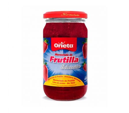 MERMELADA ORIETA FRASCO FRUTILLA 400  GR