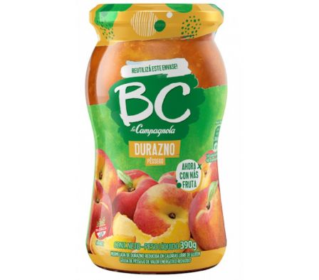 MERMELADA BC DURAZNO X 390G