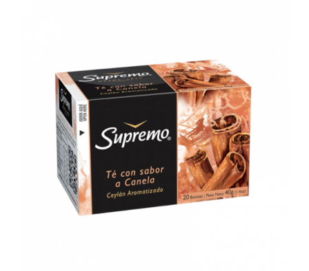 TE SUPREMO AROMATICO CANELA X 20 UNIDADES
