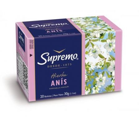 TE SUPREMO ANIS X 20 UNIDADES