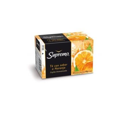 TE SUPREMO AROMATICO NARANJA 20 UNIDADES X 50 GR