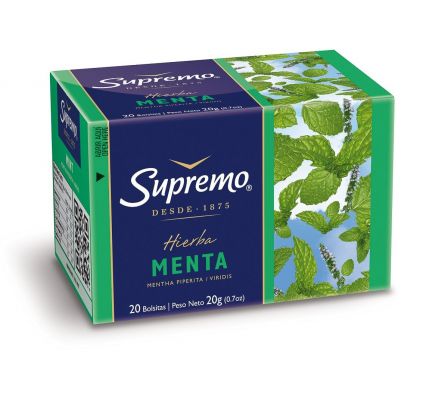 TE SUPREMO MENTA X 20 UNIDADES