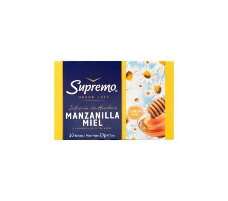 TE SUPREMO MANZANILLA CON MIEL X UNIDAD