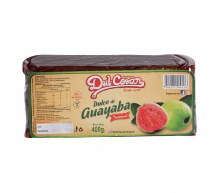 DULCE GUAYABA EN PAN DUL CESAR 400  GR