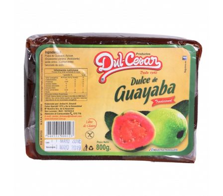 DULCE GUAYABA DUL CESAR PAN 800  GR