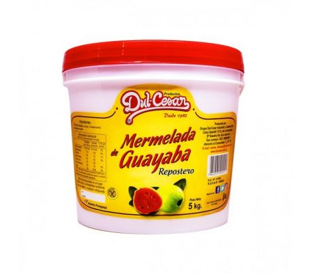 MERMELADA DE GUAYABA DUL CESAR 5KG