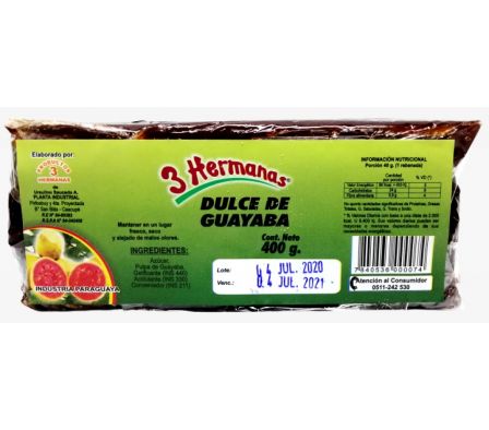 DULCE GUAYABA 3 HERMANAS 420  GR