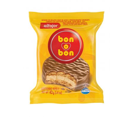 ALFAJOR BON O BON LECHE 40GR