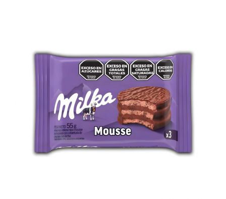 ALFAJOR MILKA MOUSSE NEGRO 55  GR 