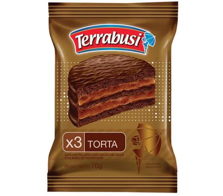 ALFAJOR TRIPLE TERRABUSI 36 X 70  GR 