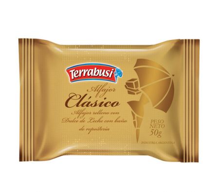 ALFAJOR TERRABUSI CHOCOLATE 50GR