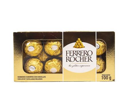 BOMBON FERRERO ROCHER 8 UNIDADES 100  GR