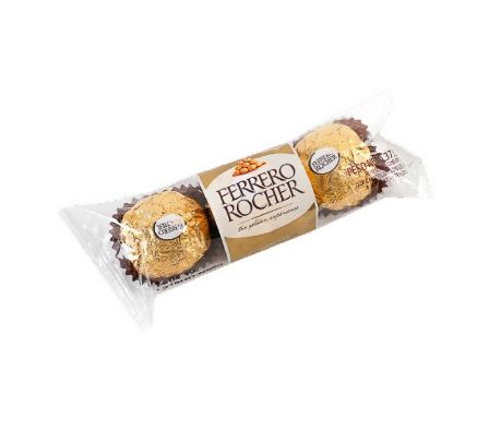 BOMBON FERRERO ROCHER 3 UNIDADES 37.5 GR