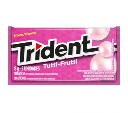 CHICLE TRIDENT TUTTI FRUTTI 85GR