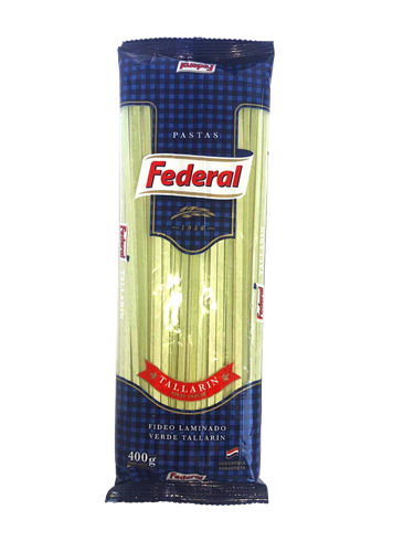 FIDEOS FEDERAL TALLARIN VERDE 400GR