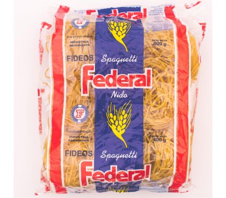 FIDEOS FEDERAL SPAGUETTI NIDO 400GR