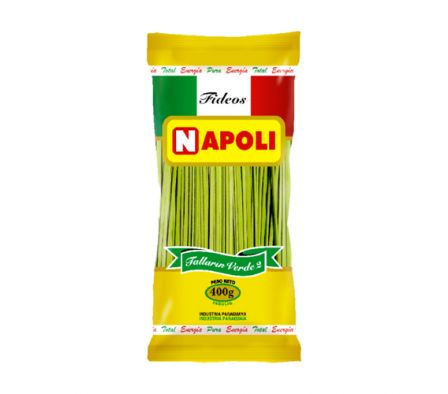 FIDEOS NAPOLI TALLARIN VERDE  NRO 2 X 400  GR