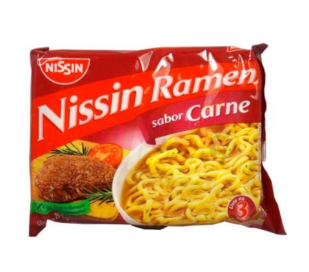 FIDEOS NISSIN LAMEN VIT CARNE 80  GR