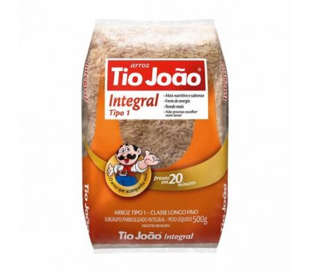 ARROZ TIO JOAO INTEGRAL 500  GR