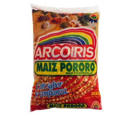 MAIZ PORORO ARCO IRIS 800  GR