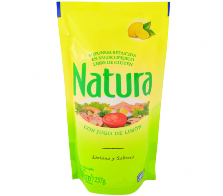 MAYONESA NATURA SACHET X 250  GR