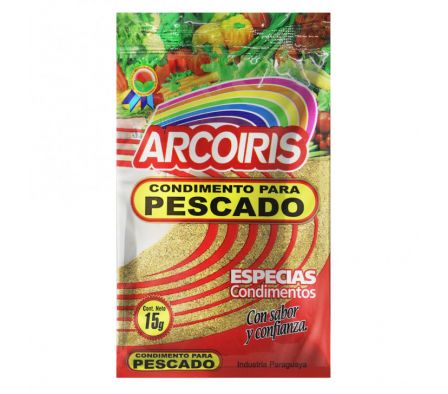 CONDIMENTO PARA PESCADO ARCO IRIS 15  GR