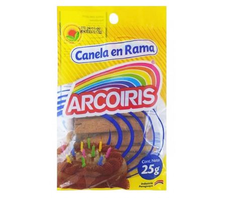 CANELA RAMA ARCO IRIS PAQ 25  GR
