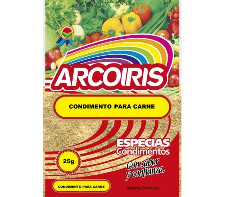 CONDIMENTO PARA CARNES ARCO IRIS 25  GR