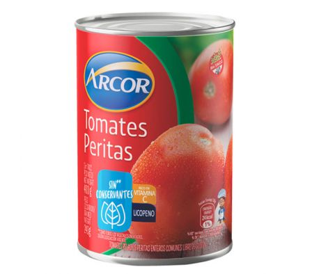 TOMATE PELADO ENTERO ARCOR 400  GR
