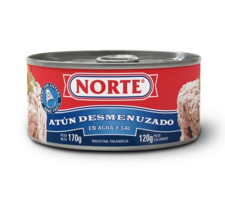 ATUN DESM. NORTE EN AGUA Y SAL 170GR